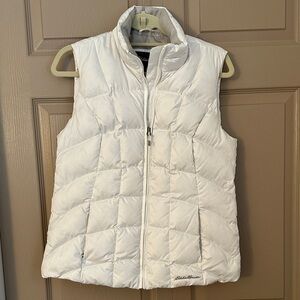 Eddie Bauer Women's White Puffer Vest